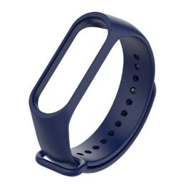 Силіконовий ремінець для Xiaomi Mi Band 3/4 (Dark Blue)