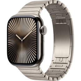 Смарт-годинник Apple Watch Series 10 GPS + Cellular 42mm Natural Titanium Case with Natural Link Bracelet (MX0J3LW+MXMA3AM)