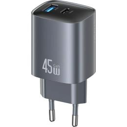 Сетевое зарядное устройство Usams US-CC290 T66 GaN 45W Tarnish