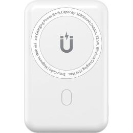 Внешний аккумулятор WiWU Snap Cube Magnetic Wireless Charger 10000mAh White (6973218947020)