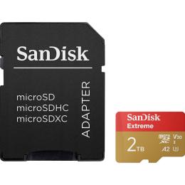 Карта памяти SanDisk microSDXC Extreme 2TB UHS-I U3 V30 A2 (SDSQXAV-2T00-GN6MA)