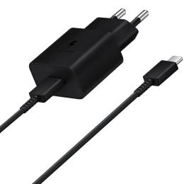Мережевий зарядний пристрій Samsung 15W PD + Cable USB-C to USB-C Black (EP-T1510XBEGEU)