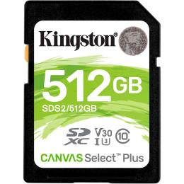 Карта пам'яті Kingston SDXC Canvas Select Plus 512GB Class 10 UHS-I U3 V30 (SDS2/512GB)