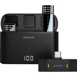 Мікрофонна радіосистема Proove Record USB-C Black (PMRC00010202)