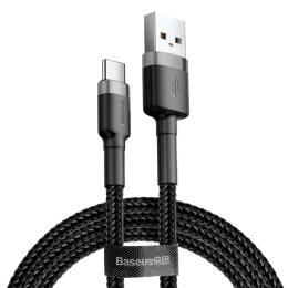 Кабель Baseus Cafule USB to USB-C 3m Grey/Black (CATKLF-UG1)