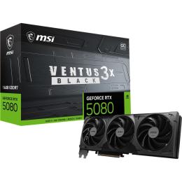 Видеокарта MSI GeForce RTX 5080 16G VENTUS 3X OC Black (G5080-16V3C) UA