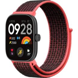 Ремінець ArmorStandart Nylon Loop для Xiaomi Mi Band 8 Pro/9 Pro / Redmi Watch 4/5 Black/Pink (ARM73979)