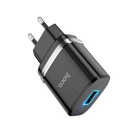 Мережевий зарядний пристрій Hoco N1 1USB (Black)