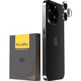 Захисне скло на камеру iLera FocusPro Lens для Apple iPhone 16 Pro/16 Pro Max Black Titanium (iLFPBl16PR)