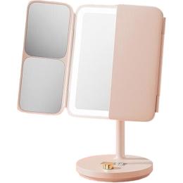 Зеркало для макияжа JORDAN & JUDY NV536 LED Mirror-Foldable Pink