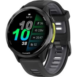 Смарт-годинник Garmin Forerunner 970 Carbon Grey DLC Titanium with Black Case and Black/Translucent Whitestone Band (010-02969-10)