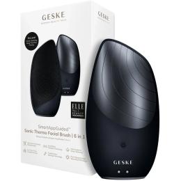 Термощетка для лица GESKE Sonic Thermo Facial Brush 6в1 Black (HB0080)