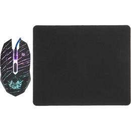 Комплект (миша + килимок) Defender Dark Agent GM-590L (52590)