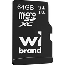 Карта памяти Wibrand microSDXC 64GB Class 10 UHS-I A1 V30 (WICDXU1/64GB)