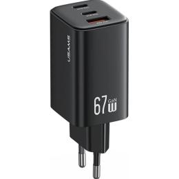 Сетевое зарядное устройство Usams CC265 GaN 67W Black