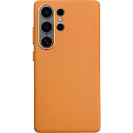 Чохол Epik Leather Case для Samsung Galaxy S25 Ultra Orange AAA