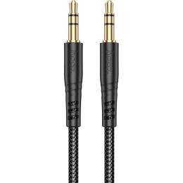 Кабель Hoco UPA24 Smooth 3.5mm to 3.5mm 1m Black (6931474789136)
