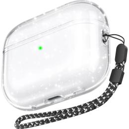 Чохол AhaStyle Transparent Case для Airpods Pro 2 Glitter
