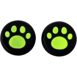 Накладки на стіки Thumb Grips 2-pack для PS4-PS5-Xbox FootPrint Green