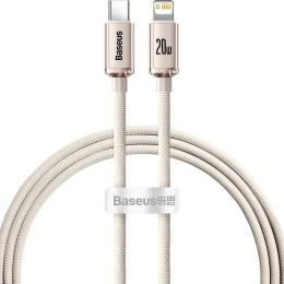 Кабель Baseus Crystal Shine Series USB-C to Lightning 20W 1.2m Pink (CAJY001304)
