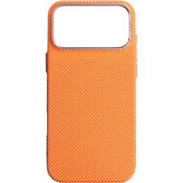 Чехол ArmorStandart LikeCarbon2 SE MagCase для Apple iPhone 17 Pro Max Kevlar Orange Rose Gold (ARM89169)