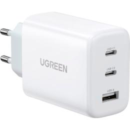 Мережевий зарядний пристрій Ugreen CD275 65W 2xUSB-C 1xUSB-A Fast Charger White (90496)