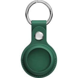 Чохол для пошукової мітки Apple AirTag Leather Key Ring Green HC