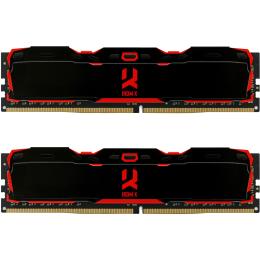 Модуль пам'яті DDR4 Goodram Iridium X 32GB (2x16GB) 3200MHz Black (IR-X3200D464L16A/32GDC)