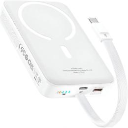 Зовнішній акумулятор Baseus Magnetic Mini 10000mAh 30W White (P1002210B223-00)