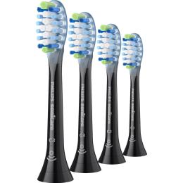 Насадка для зубної щітки Philips Sonicare C3 Premium Plaque Defence HX9044/88 Black 4шт