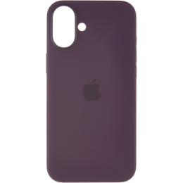 Чехол Silicone Case with MagSafe для Apple iPhone 16 Plus Plum AAA