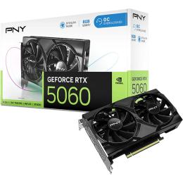 Видеокарта PNY GeForce RTX 5060 Verto Dual Fan OC 8GB (VCG50608DFXPB1-O) EU