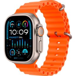 Смарт-годинник Apple Watch Ultra 2 49mm Titanium Case with Orange Ocean Band (MREH3)
