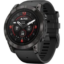 Смарт-годинник Garmin Epix Pro (Gen 2) Sapphire Edition 51mm Carbon Gray DLC Titanium with Black Band (010-02804-00)