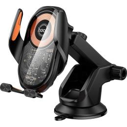 Автотримач із бездротовою зарядкою Hoco HW34 Blue Whale Black