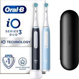 Електрична зубна щітка Oral-B IO Series 3 Duo Matte Black + Ice Blue