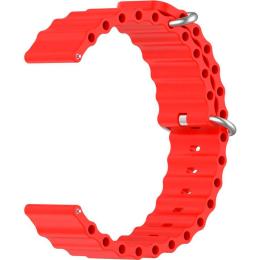 Універсальний ремінець для смарт-годинників Ocean Band 22mm Red