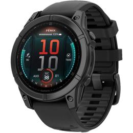 Смарт-годинник Garmin Fenix E 47mm AMOLED Slate Gray Steel with Black Silicone Band (010-03025-03/01)
