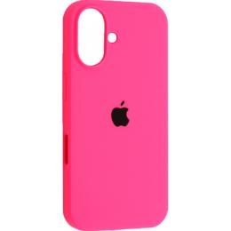 Чехол Silicone Case для Apple iPhone 16 Barbie Pink AA