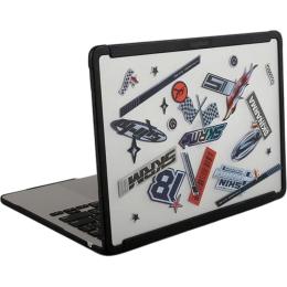 Пластиковая накладка (верх и низ) Skinarma HENKO для Apple MacBook Air 13` M2-M5 A2681/A3113/A3240 2022-2026 Frost Clear