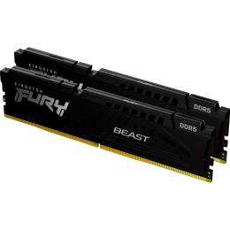 Модуль пам'яті DDR5 Kingston FURY Beast 2x8GB 5200MHz Black (KF552C40BBK2-16)