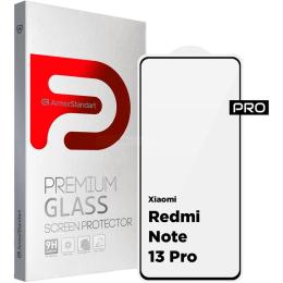 Захисне скло ArmorStandart Full Glue Pro Glass для Redmi Note 13 Pro 5G/ Note 13 4G/ Poco X6 5G Black (ARM71828)