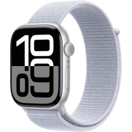 Смарт-годинник Apple Watch Series 10 GPS 46mm Silver Aluminum Case with Blue Cloud Sport Loop (MWWN3)