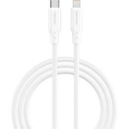 Кабель Senteo SL-04 Embossed Silicone USB-C to Lightning 30W 1m White