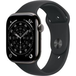 Смарт-часы Apple Watch Series 11 GPS + Cellular 46mm Slate Titanium Case with Black Sport Band M/L (MFD24)