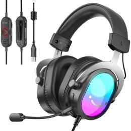 Игровые наушники Fifine H16 RGB 7.1 Black