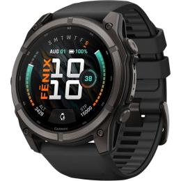 Смарт-часы Garmin Fenix 9 51mm Carbon Gray DLC Titanium with Black Silicone Band (010-04763-10/11)