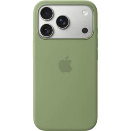 Чехол Silicone Case with Button, Animation & MagSafe для Apple iPhone 17 Pro Max Light Moss AAA