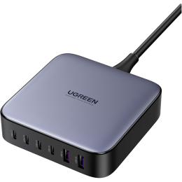Мережевий зарядний пристрій Ugreen CD271 200W Nexode 2m GaN Desktop Charger Gray (40914)