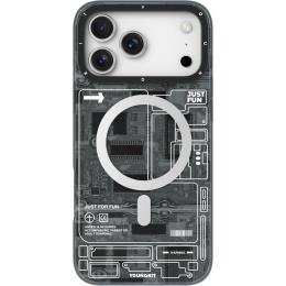 Чехол YoungKit Futuristic Circuit Board with Magnetic Ring для Apple iPhone 17 Pro Black